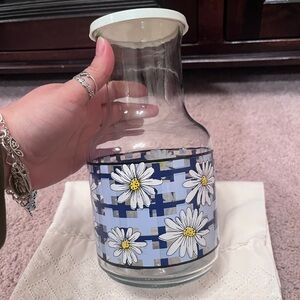 VTG KIG Indonesia Glass Carafe W/ Lid